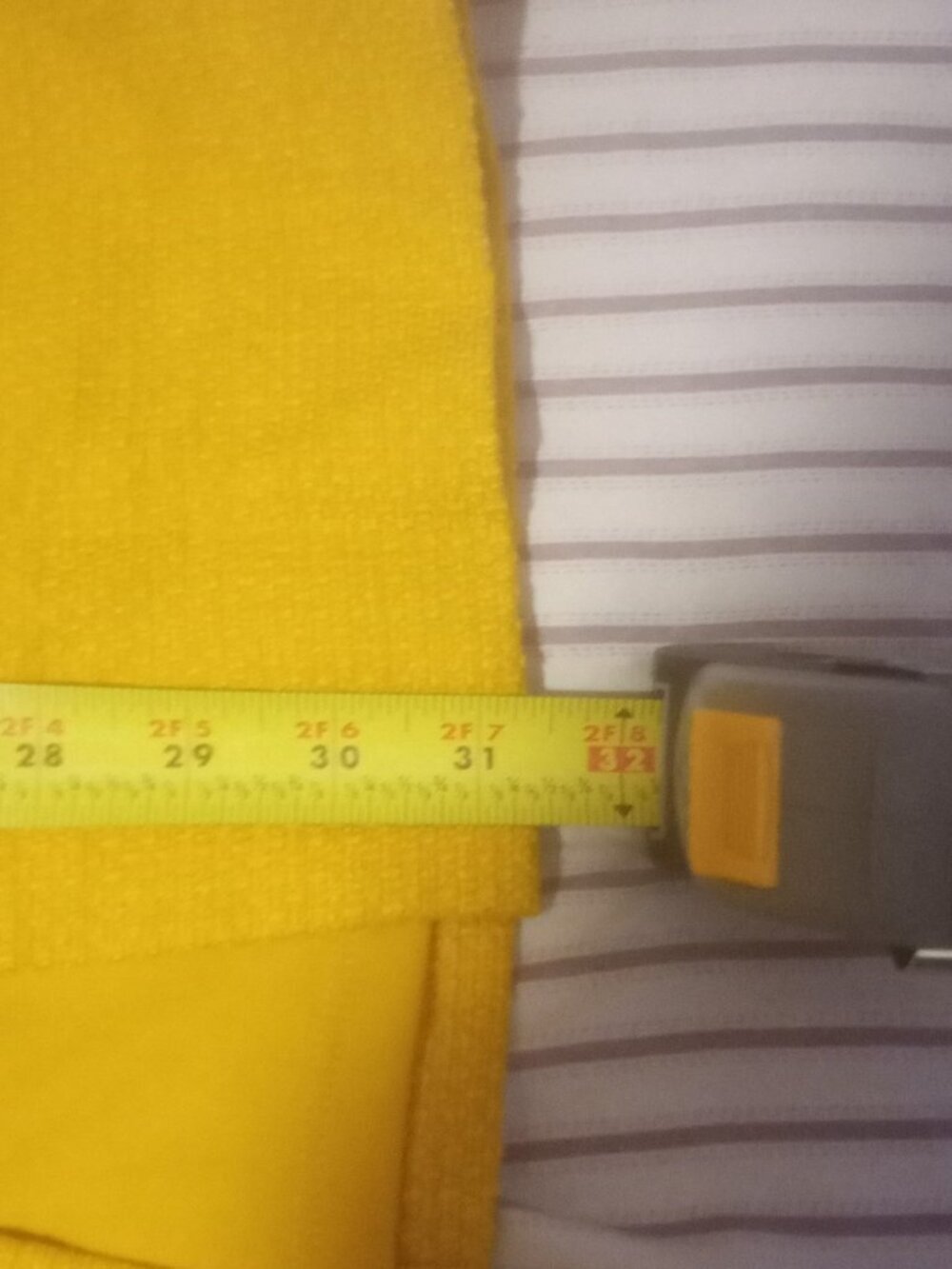 NWT Chico's Black Label Sz 2 Thick Gold Tweed Skirt Pockets Elastic Waist Lined - Picture 12 of 13